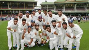 India began the year by drawing the fourth and final match against Australia in Sydney to seal their maiden Test series win Down Under in their 71-year history.(Getty Images) India began the year by drawing the fourth and final match against Australia in Sydney to seal their maiden Test series win Down Under in their 71-year history.(Getty Images)