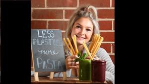 Straws made of pasta are the new way of cutting down single-use plastic.(Instagram/@pastastraws) Straws made of pasta are the new way of cutting down single-use plastic.(Instagram/@pastastraws)