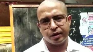 The man from Wadala, Hiramai Tiwari, whose head was tonsured by Shiv Sena workers.(ANI Photo) The man from Wadala, Hiramai Tiwari, whose head was tonsured by Shiv Sena workers.(ANI Photo)
