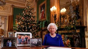 Britain's Queen Elizabeth poses, after recording her annual Christmas Day message in Windsor Castle, in Berkshire, Britain.(REUTERS) Britain's Queen Elizabeth poses, after recording her annual Christmas Day message in Windsor Castle, in Berkshire, Britain.(REUTERS)