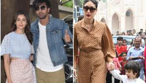Ranbir Kapoor, Alia Bhatt, Kareena Kapoor Khana and Taimur Ali Khan spotted on Christmas Day.(Varinder Chawla) Ranbir Kapoor, Alia Bhatt, Kareena Kapoor Khana and Taimur Ali Khan spotted on Christmas Day.(Varinder Chawla)