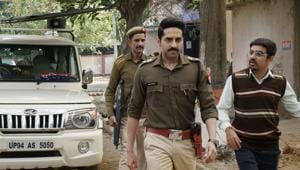 Ayushmann Khurrana in a still from Article 15. Ayushmann Khurrana in a still from Article 15.