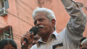 Telugu poet and accused in the Elgar Parishad case Varavara Rao(HT File Photo) Telugu poet and accused in the Elgar Parishad case Varavara Rao(HT File Photo)