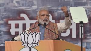 The ruling Bharatiya Janata Party (BJP) and the Congress on Thursday traded barbs over Prime Minister Narendra Modi’s claim in a speech that there were no detention camps in India.(Burhaan Kinu/HT PHOTO) The ruling Bharatiya Janata Party (BJP) and the Congress on Thursday traded barbs over Prime Minister Narendra Modi’s claim in a speech that there were no detention camps in India.(Burhaan Kinu/HT PHOTO)