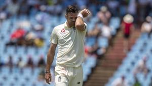 England's bowler James Anderson.(AP) England's bowler James Anderson.(AP)