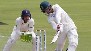 South Africa's Dwaine Pretorius hits a six.(REUTERS) South Africa's Dwaine Pretorius hits a six.(REUTERS)