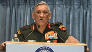 File photo of Chief of the Army Staff General Bipin Rawat.(Raj K Raj/HT PHOTO) File photo of Chief of the Army Staff General Bipin Rawat.(Raj K Raj/HT PHOTO)