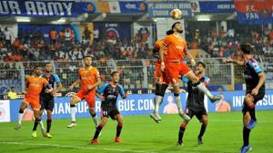 FC Goa and Odisha FC players in action during the the 44th match of the 6th edition of the ISL.(PTI) FC Goa and Odisha FC players in action during the the 44th match of the 6th edition of the ISL.(PTI)