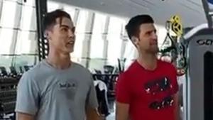 Cristiano Ronaldo with Novak Djokovic(Cristiano Ronaldo/ Instagram) Cristiano Ronaldo with Novak Djokovic(Cristiano Ronaldo/ Instagram)