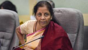 Union finance minister Nirmala Sitharaman on Thursday released a postage stamp to commemorate the service and contribution of the Directorate of Revenue Intelligence (DRI), according to a press release by the government.(PTI Photo) Union finance minister Nirmala Sitharaman on Thursday released a postage stamp to commemorate the service and contribution of the Directorate of Revenue Intelligence (DRI), according to a press release by the government.(PTI Photo)
