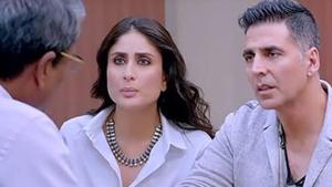 Akshay Kumar and Kareena Kapoor in Good Newwz. Akshay Kumar and Kareena Kapoor in Good Newwz.