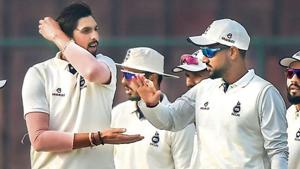Ishant Sharma (second from left) has looked the fittest he has in his India career over the last two years and has also consistently taken wickets.(PTI)