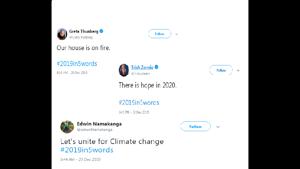 Greta Thunberg posts strong message for #2019in5words.(Twitter) Greta Thunberg posts strong message for #2019in5words.(Twitter)