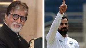 Amitabh Bachchan (L), Virat Kohli (R)(HT Collage) Amitabh Bachchan (L), Virat Kohli (R)(HT Collage)