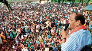 Former CM Raghubar Das on campaign trail in September 2019.(HT File) Former CM Raghubar Das on campaign trail in September 2019.(HT File)