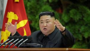 North Korean leader Kim Jong Un speaks during the 5th Plenary Meeting of the 7th Central Committee of the Workers’ Party of Korea (WPK)(REUTERS Photo) North Korean leader Kim Jong Un speaks during the 5th Plenary Meeting of the 7th Central Committee of the Workers’ Party of Korea (WPK)(REUTERS Photo)