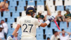 England's Rory Burns reacts during the match.(REUTERS) England's Rory Burns reacts during the match.(REUTERS)