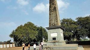Preparations in full swing near Jai Stambh in Bhima Koregaon in Pune on December 19.(Rahul Raut/ HT file) Preparations in full swing near Jai Stambh in Bhima Koregaon in Pune on December 19.(Rahul Raut/ HT file)