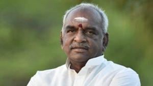 Former union minister Pon Radhakrishnan along with other BJP leaders has been booked by Tamil Nadu police(Twitter/@PonnaarrBJP) Former union minister Pon Radhakrishnan along with other BJP leaders has been booked by Tamil Nadu police(Twitter/@PonnaarrBJP)