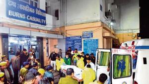 The rape survivor was brought to a Delhi hospital on December 5 .(HT file) The rape survivor was brought to a Delhi hospital on December 5 .(HT file)