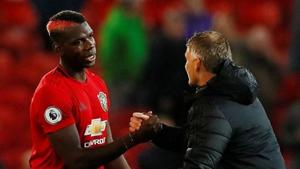 File image of Paul Pogba with Ole Gunnar Solskjaer(Action Images via Reuters) File image of Paul Pogba with Ole Gunnar Solskjaer(Action Images via Reuters)
