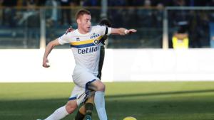 Parma's Dejan Kulusevski goes for the ball during the Italian Serie A soccer match between Parma and Brescia at the Ennio Tardini stadium in Parma, Italy, Sunday, Dec. 22, 2019.(AP) Parma's Dejan Kulusevski goes for the ball during the Italian Serie A soccer match between Parma and Brescia at the Ennio Tardini stadium in Parma, Italy, Sunday, Dec. 22, 2019.(AP)