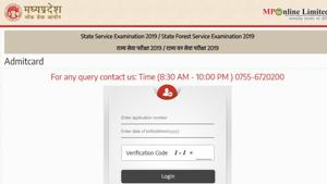 MPPSC 2019 admit card. (Screengrab) MPPSC 2019 admit card. (Screengrab)