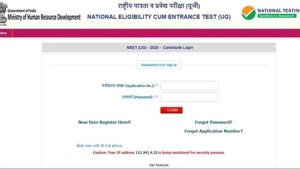 NEET UG 2020. (Screengrab) NEET UG 2020. (Screengrab)