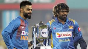 Virat Kohli (L) and Lasith Malinga.(ANI) Virat Kohli (L) and Lasith Malinga.(ANI)