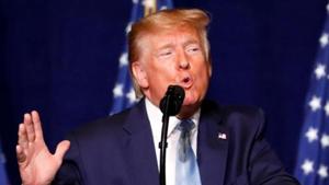 US President Donald Trump on Monday vowed to prevent Iran from acquiring nuclear weapons(REUTERS PHOTO.) US President Donald Trump on Monday vowed to prevent Iran from acquiring nuclear weapons(REUTERS PHOTO.)