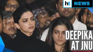 <p>Actor Deepika Padukone visited the Jawaharlal Nehru University on Tuesday. She offered support to students protesting against violence inside the campus on January 5, 2020. A masked mob had run amok at the varsity, targeting students and teachers, and vandalising public and private property. Padukone stood with the gathered students as they raised 'Jai Bhim' slogans. Other celebrities have also come out to voice their support for the students. A day earlier, film-makers and actors, including Anurag Kashyap, Zoya Akhtar and Taapsee Pannu had staged a protest in Mumbai regarding the violence.</p>