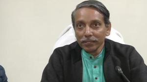 JNU Vice-Chancellor M Jagadesh Kumar addressing a press briefing on Tuesday.(ANI Photo) JNU Vice-Chancellor M Jagadesh Kumar addressing a press briefing on Tuesday.(ANI Photo)