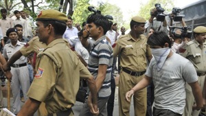 After the December hearing, jail authorities had issued a notice to the convicts on December 18 - Akshay, Vinay, Pawan and Mukesh - who are on the death row for gang-rape.(Sonu Mehta/ Hindustan Times) After the December hearing, jail authorities had issued a notice to the convicts on December 18 - Akshay, Vinay, Pawan and Mukesh - who are on the death row for gang-rape.(Sonu Mehta/ Hindustan Times)