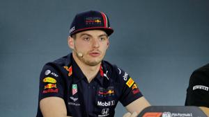 Red Bull's Max Verstappen during a press conference ahead of the Abu Dhabi Grand Prix.(REUTERS) Red Bull's Max Verstappen during a press conference ahead of the Abu Dhabi Grand Prix.(REUTERS)