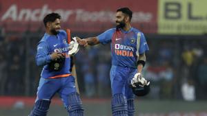 Follow updates from the second T20I encounter between India and Sri Lanka in Indore.(AP) Follow updates from the second T20I encounter between India and Sri Lanka in Indore.(AP)