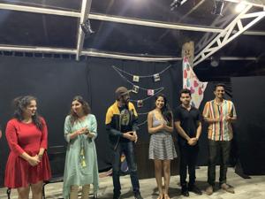 A still from the practice session of Stop Kiss