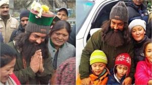 Aamir Khan is seen in full costume while shooting for Laal Singh Chaddha in Himachal Pradesh. Aamir Khan is seen in full costume while shooting for Laal Singh Chaddha in Himachal Pradesh.