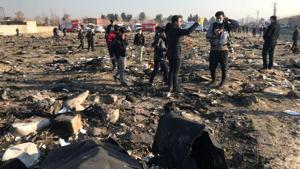 The Ukrainian plane that crashed outside Tehran on Wednesday morning, killing all on board, was carrying 82 Iranian and 63 Canadian nationals(VIA REUTERS) The Ukrainian plane that crashed outside Tehran on Wednesday morning, killing all on board, was carrying 82 Iranian and 63 Canadian nationals(VIA REUTERS)