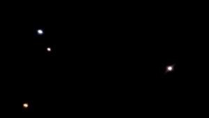 What is said to be missiles are seen in the night sky, after Iran fired missiles on at least two Iraqi air bases hosting US-led coalition forces.(Reuters Photo) What is said to be missiles are seen in the night sky, after Iran fired missiles on at least two Iraqi air bases hosting US-led coalition forces.(Reuters Photo)