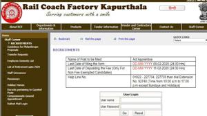 Railway Recruitment 2020. (Screengrab) Railway Recruitment 2020. (Screengrab)