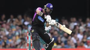 Matthew Wade of the Hobart Hurricanes bats during the Big Bash League(Getty Images)