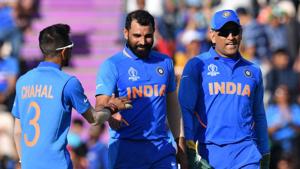File photo of Mohammed Shami and MS Dhoni(AFP) File photo of Mohammed Shami and MS Dhoni(AFP)