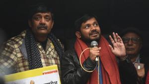 According to the JNU administration, two or more student organisations fought among themselves on January 5. “Then why did the violent mob attack and beat up teachers?” Kumar asked on Thursday.(HT PHOTO.) According to the JNU administration, two or more student organisations fought among themselves on January 5. “Then why did the violent mob attack and beat up teachers?” Kumar asked on Thursday.(HT PHOTO.)