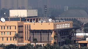 A general view of the U.S. Embassy at the Green zone in Baghdad.(REUTERS)