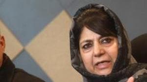 Referring further to Mehbooba’s provocative remarks, Muzaffar Hussain Baig said that no on could intimidate Prime Minister and Home Minister of the country.(HT Photo) Referring further to Mehbooba’s provocative remarks, Muzaffar Hussain Baig said that no on could intimidate Prime Minister and Home Minister of the country.(HT Photo)