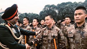 Lieutenant General Ranbir Singh, the chief of the Indian Army’s Northern Command on Thursday reached the northwestern frontier province of Xinjiang(ANI Photo) Lieutenant General Ranbir Singh, the chief of the Indian Army’s Northern Command on Thursday reached the northwestern frontier province of Xinjiang(ANI Photo)