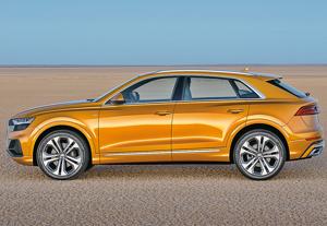 Compared to the Q7, the Q8 is marginally shorter and lower, though it’s slightly wider Compared to the Q7, the Q8 is marginally shorter and lower, though it’s slightly wider