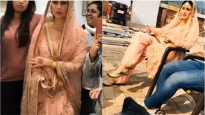 Kareena Kapoor on the sets of Laal Singh Chaddha. Kareena Kapoor on the sets of Laal Singh Chaddha.