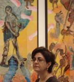 Nalini Malani at the Venice Biennale, 2007. Nalini Malani at the Venice Biennale, 2007.