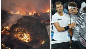 Wildfire has spread all across Australia. Federer and Nadal will play at the Australian Open in January.(AP) Wildfire has spread all across Australia. Federer and Nadal will play at the Australian Open in January.(AP)